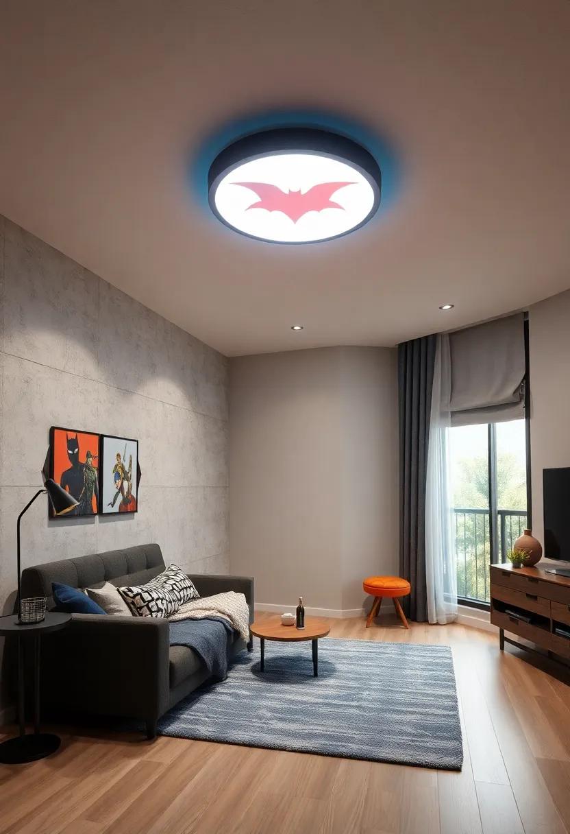 Superhero Spotlight: ‌A Customizable ‍Ceiling ⁤Light with ​a superhero theme that​ lets your boy⁢ express his ‍favorite characters ⁢in style
