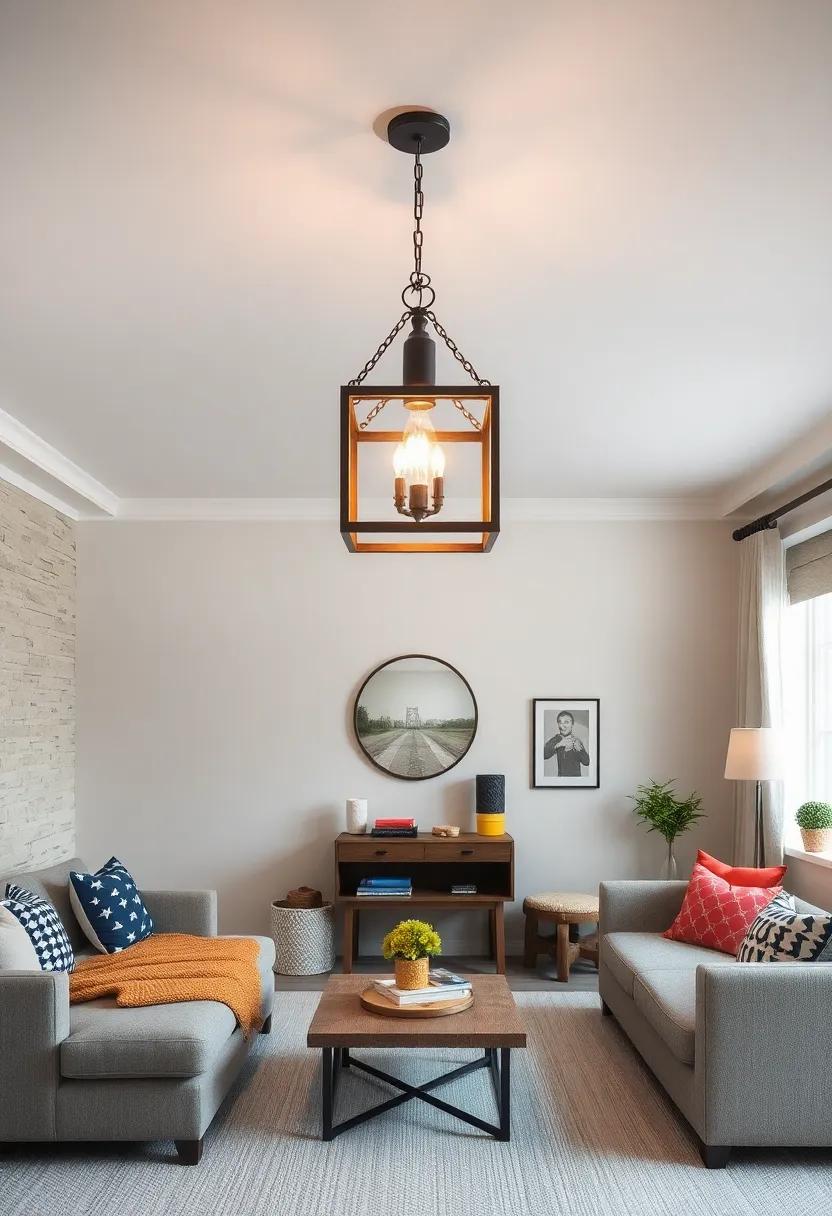 Vintage ​Charm: A Lantern-Style ceiling Light‍ that gives a rustic ⁤farmhouse‍ feel, ‍adding ​character to a​ young gentleman's retreat