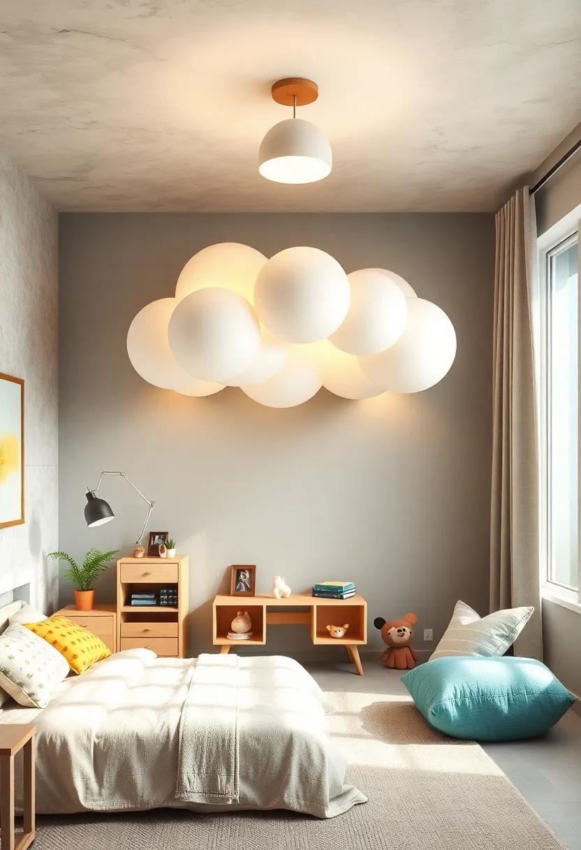 Whimsical Wonderland: ⁤A Cloud-Shaped Ceiling ⁢Light that adds a ‌soft, dreamy ambiance and encourages‍ creativity ‍in your‌ child’s space
