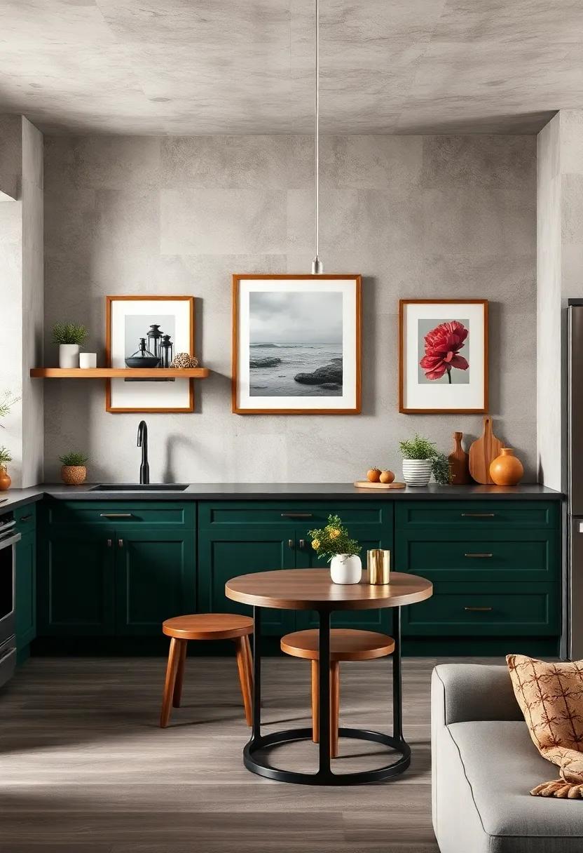 Personalized Artwork: Hang framed art or photographs that resonate⁣ with your style,offering a personal touch against the dark backdrop