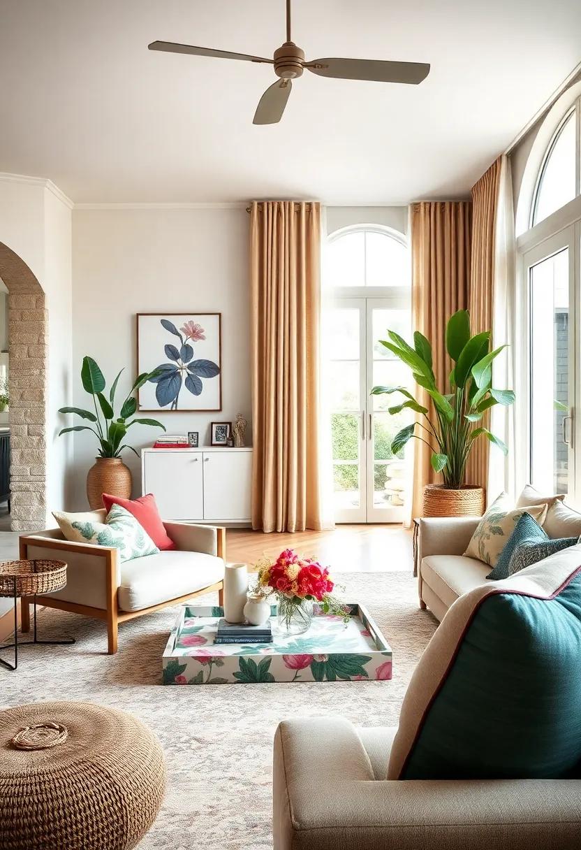 Decorative Accessories: ​Use floral print trays‍ or coasters​ to subtly incorporate patterns​ into your décor