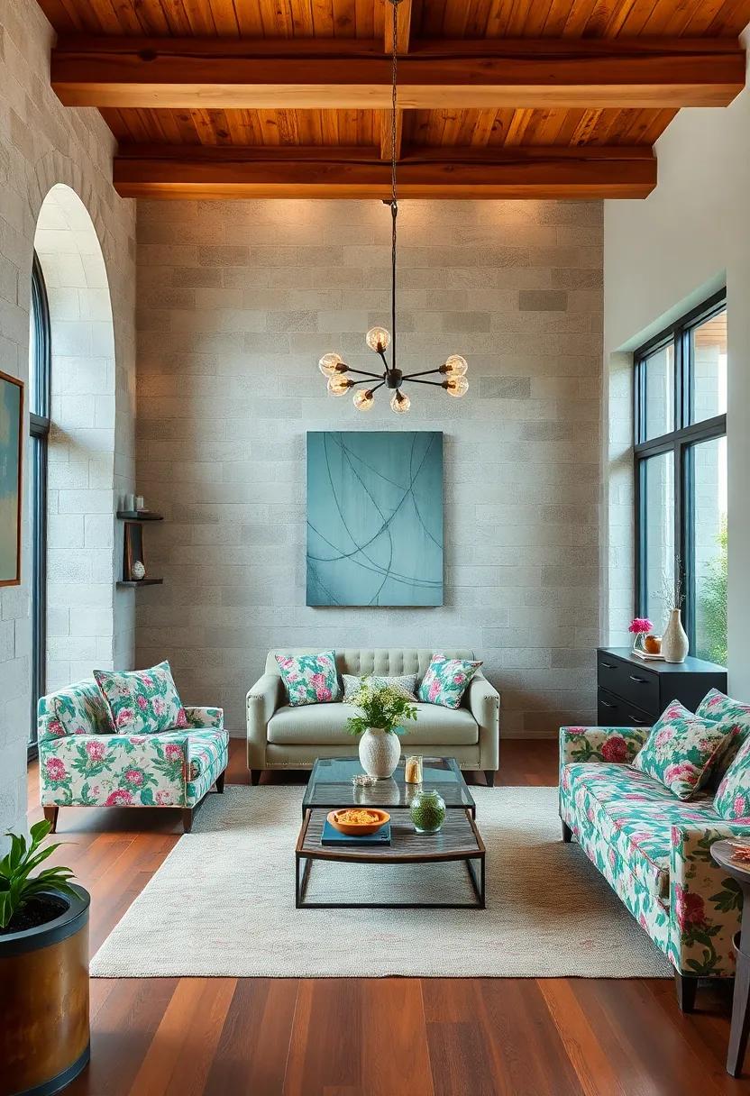 Mixed Media: Combine floral ‌fabrics with metal or glass elements for a chic, eclectic​ style