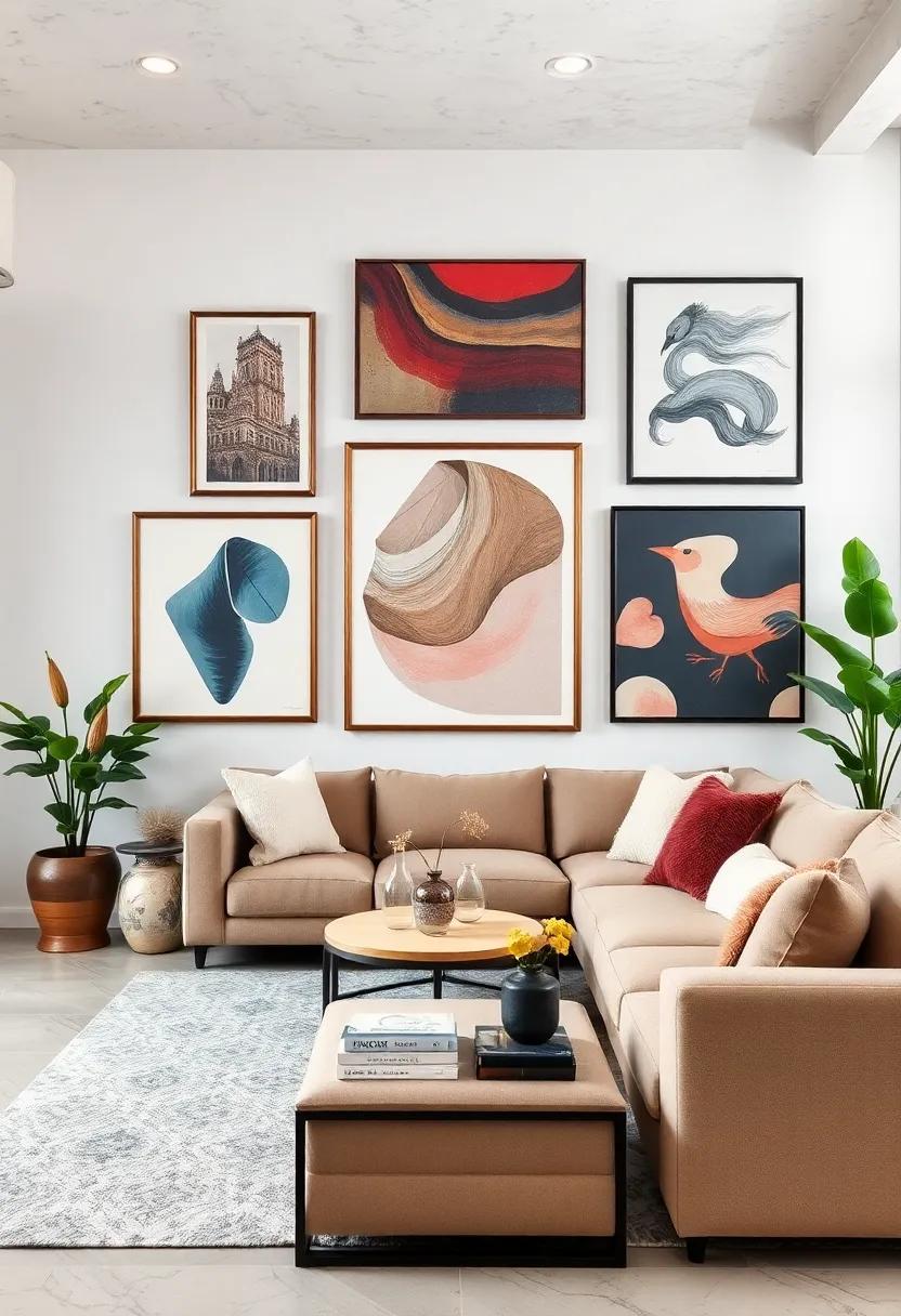 Embrace a Monochromatic Theme: Select artwork in varying shades of a ⁣single color to create a cohesive and sophisticated look