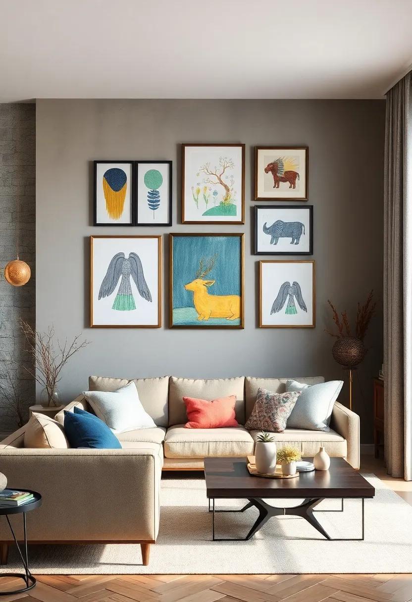Create ​art ⁣from Your Kids’ Drawings: Frame and hang your child's artwork to ‌infuse personal sentiment and a splash of color into your decor
