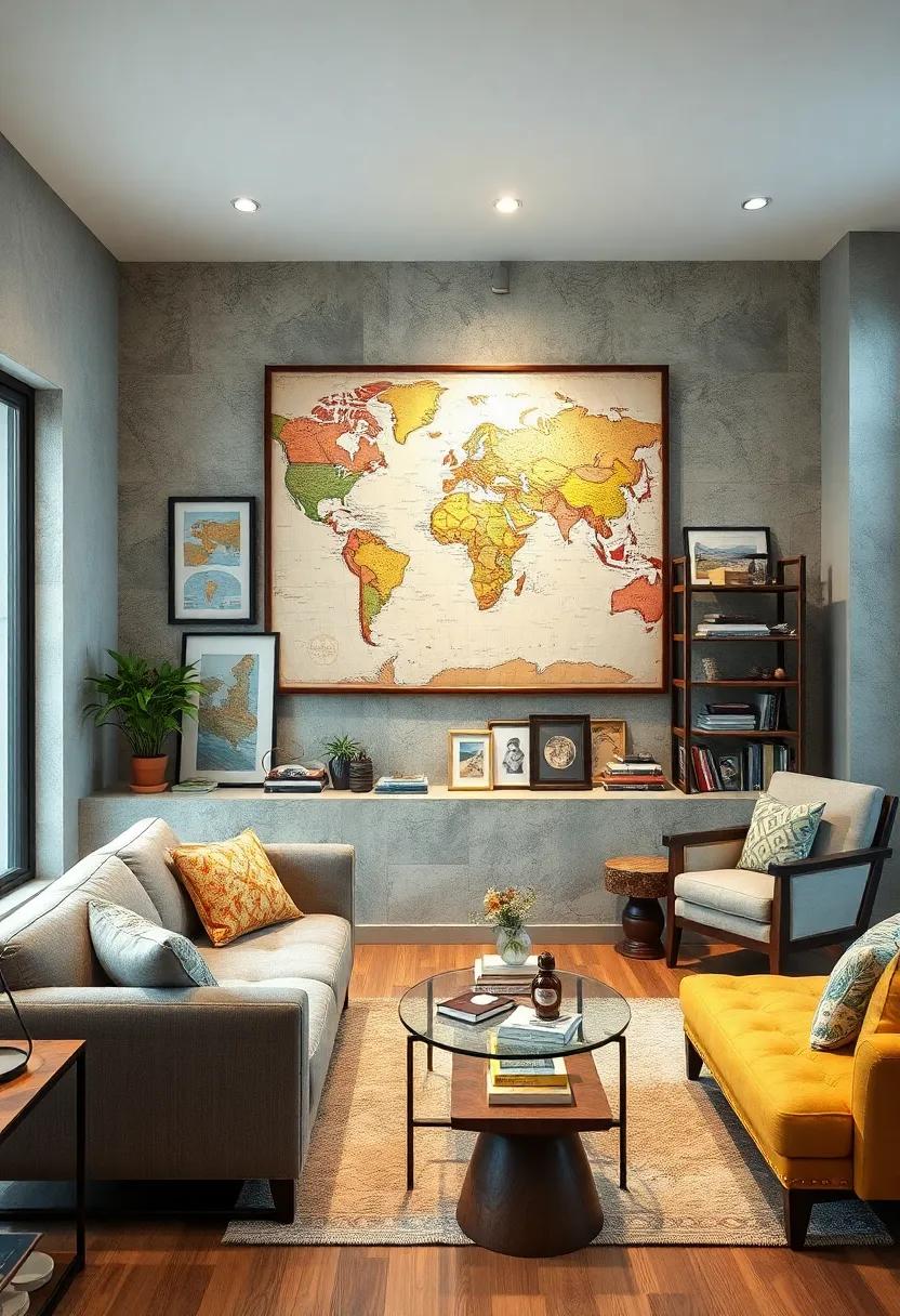 Use ⁣Maps as Art: frame vintage or contemporary​ maps as a nod to your‍ love for⁢ travel or ‍exploration, adding an adventurous spirit to your decor