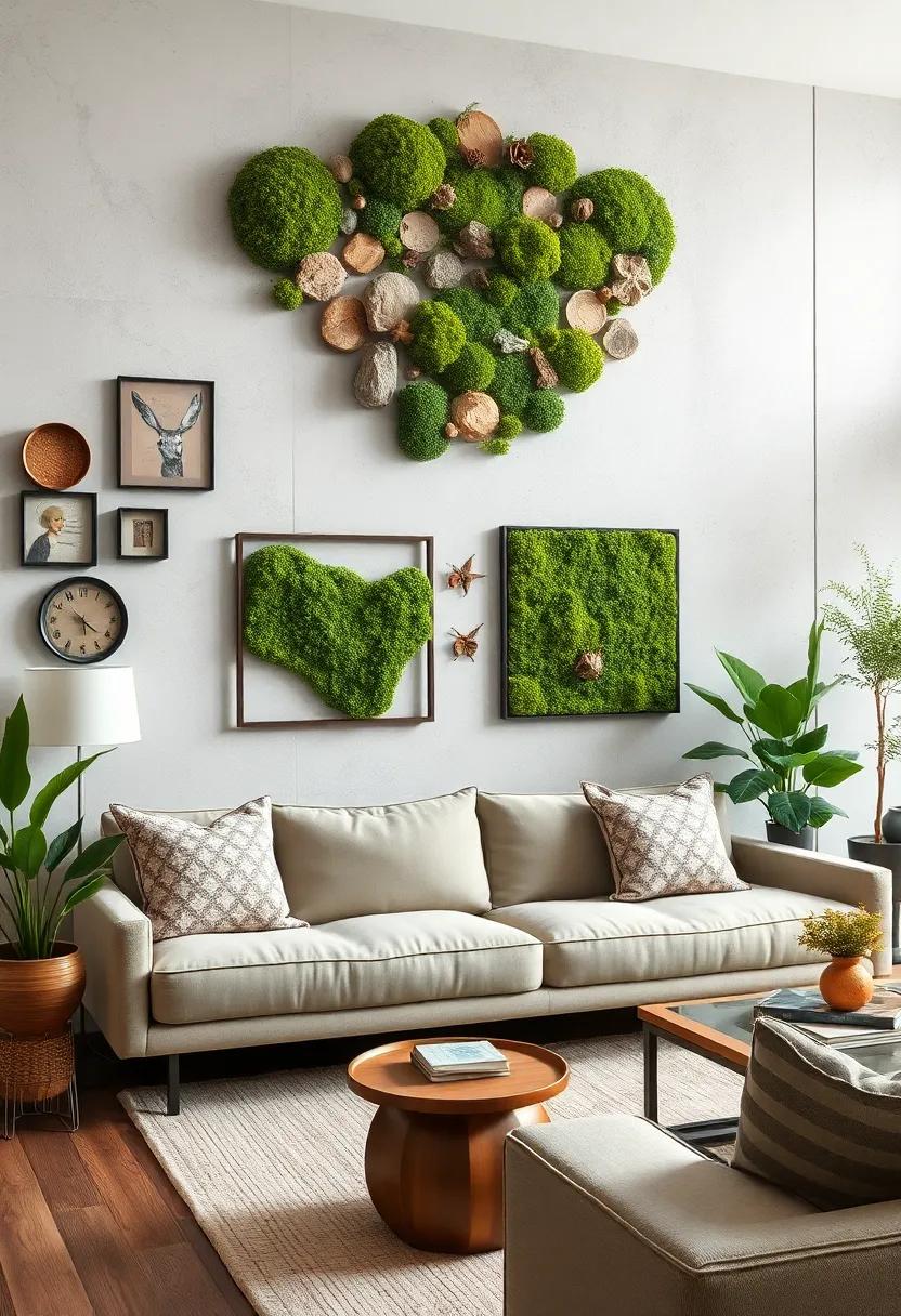 Eco-Friendly Moss ‍Art: Create ⁣living‌ decor by using preserved moss to bring a touch​ of nature indoors—an unexpected and refreshing element