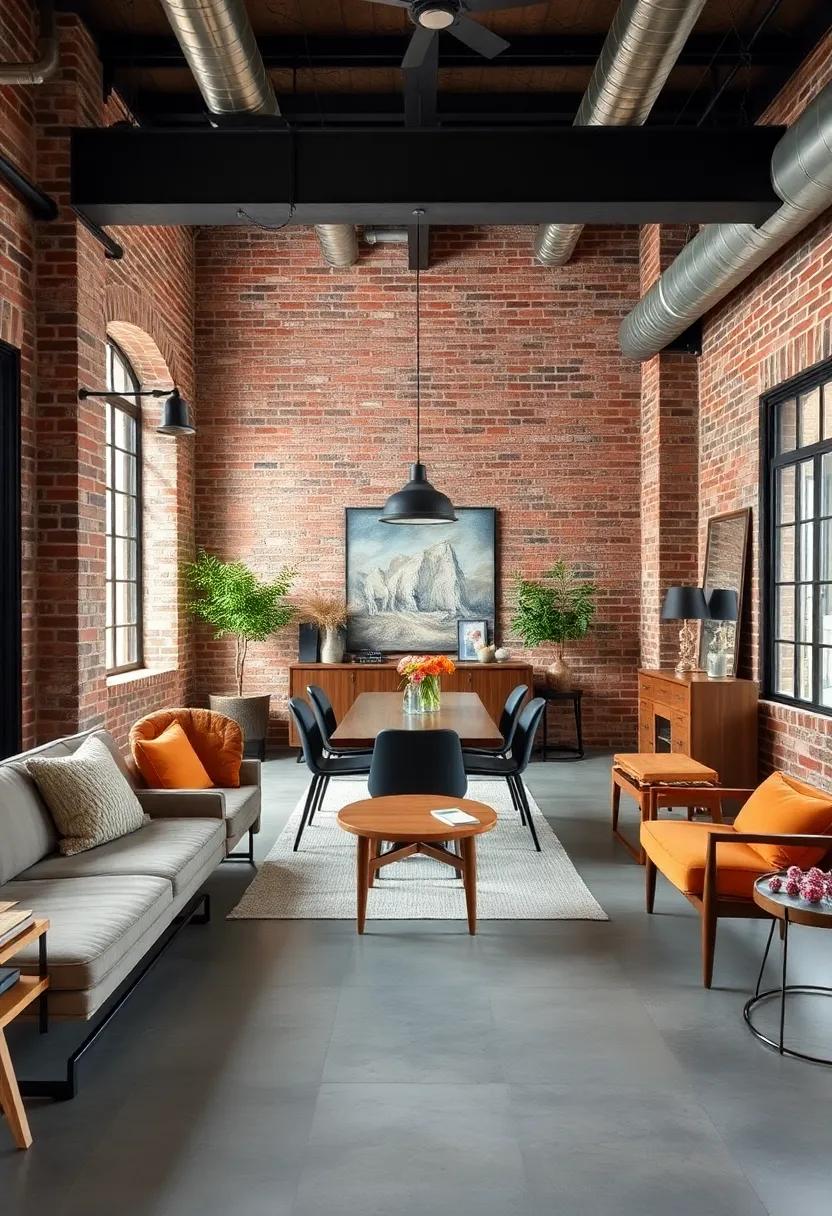 Use Natural Materials: Incorporate wooden elements ​in your‍ furniture or decor to ​soften ‌the hardness of the brick