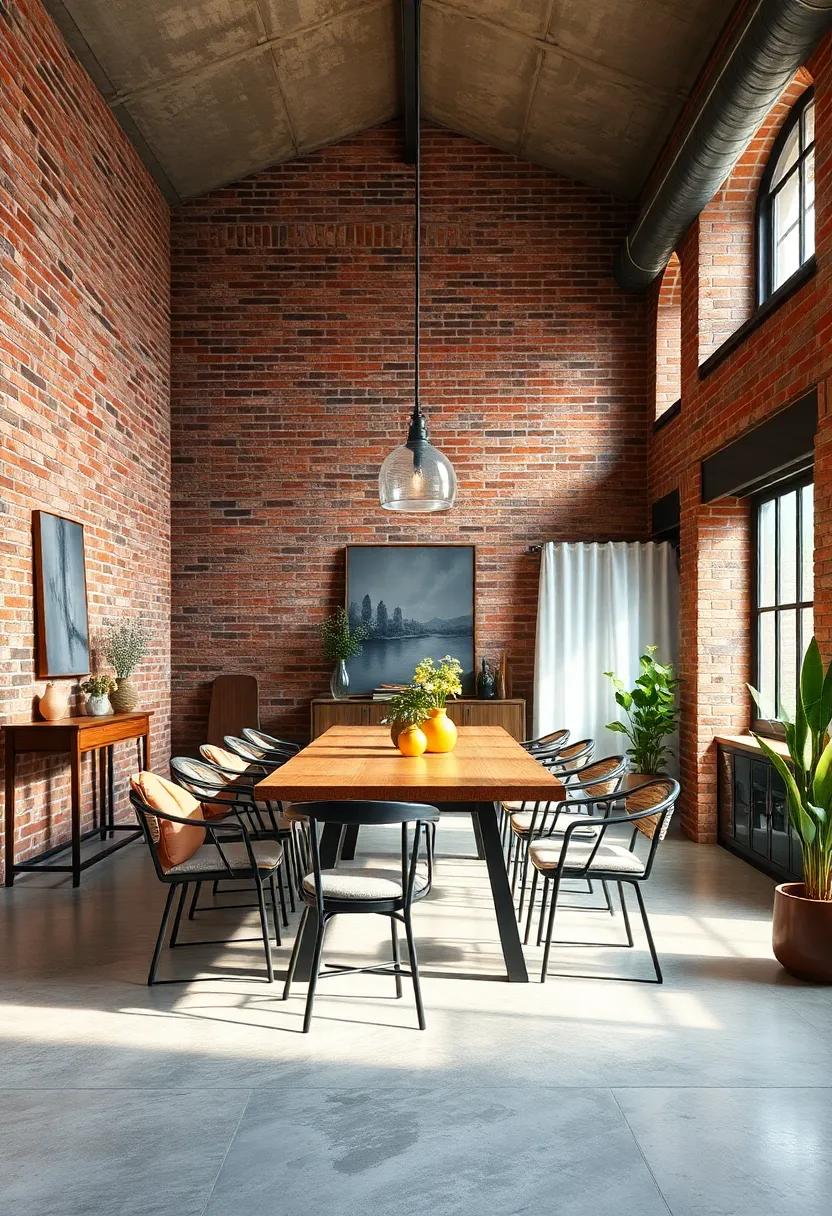 Choose Industrial ‍Furniture: Look for metal or ⁢reclaimed wood tables and chairs that ​echo the brick’s raw charm