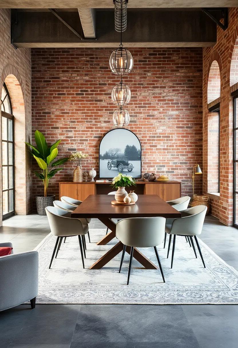 Incorporate​ Rugs: Layer a soft area rug under the dining table to define the space and add comfort