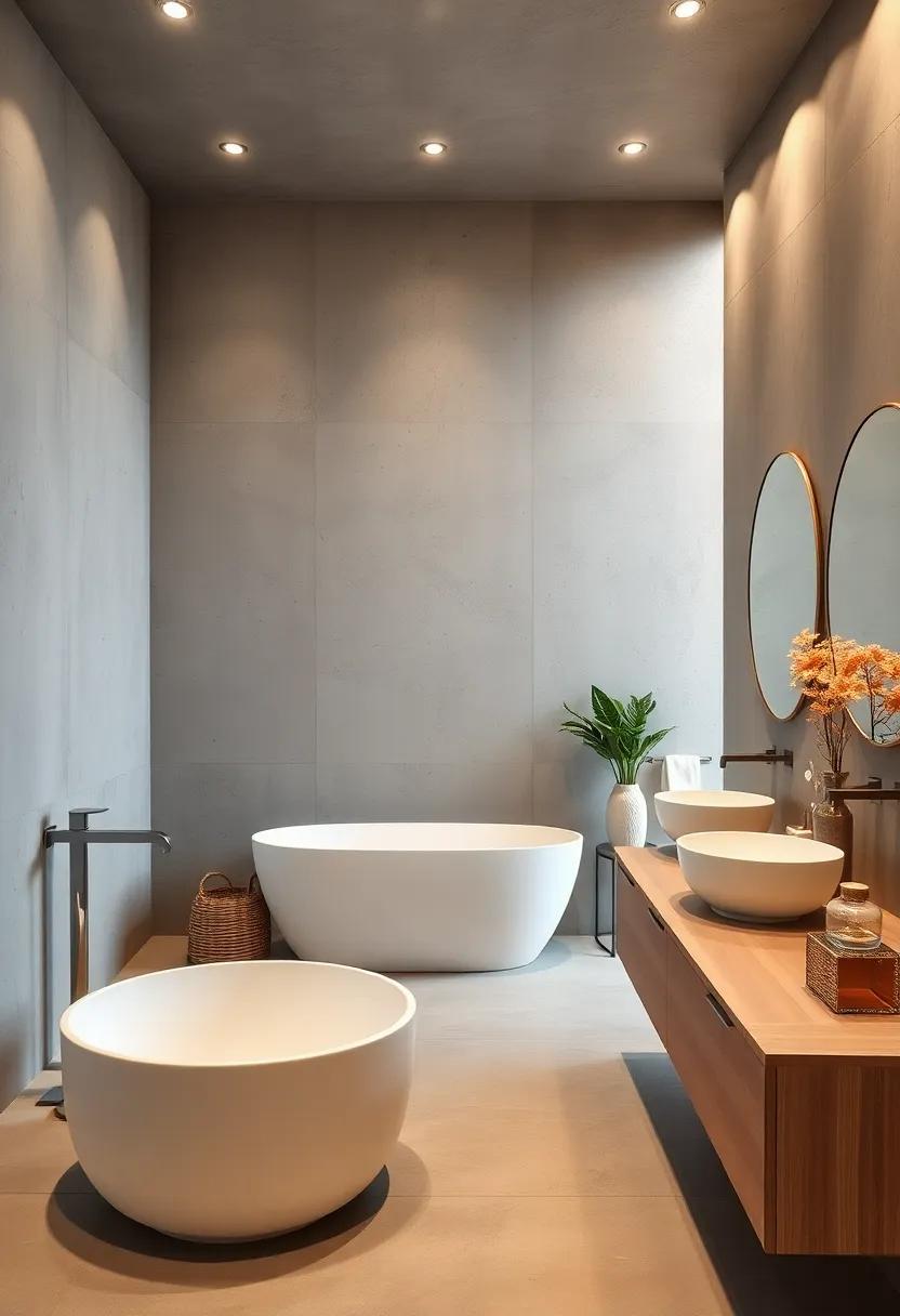 Concrete ​Chic: Embrace the⁤ industrial aesthetic with polished concrete ‍walls, offering a contemporary and minimalist luxury