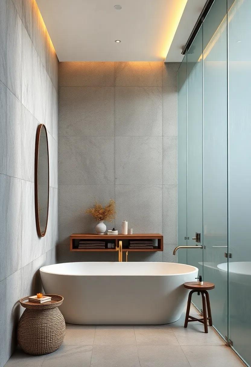 Ethereal Glass: Finish your luxurious bathroom with frosted or etched glass walls that ⁣provide privacy while enhancing light flow