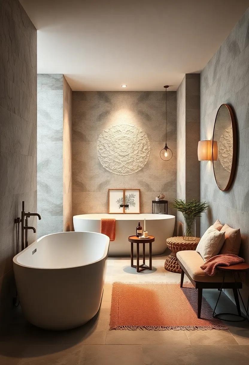 Hygge Vibes: Opt ‍for soft,tactile finishes that‌ evoke a cozy atmosphere,such as textured blankets or⁢ cushions in your bathroom seating area