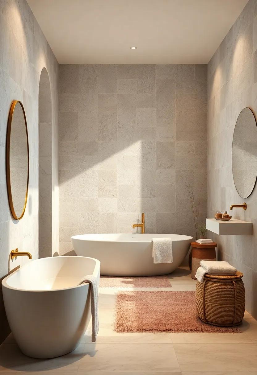 luxurious Linens: Complement textured walls with lush towels and linens⁤ that⁣ add to the overall⁤ coziness of the bathroom