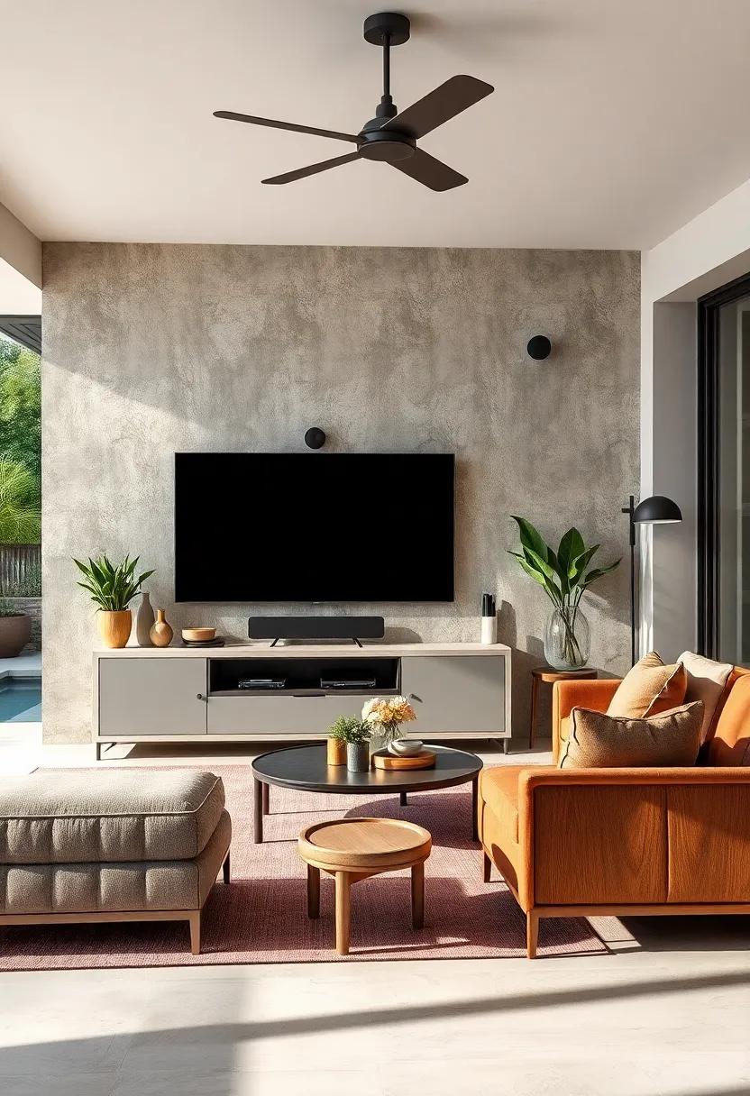 Outdoor Inspirations: Weather-resistant TV units for patios ⁤and sunrooms featuring built-in speakers, ‍expanding your ⁤living space effortlessly into nature